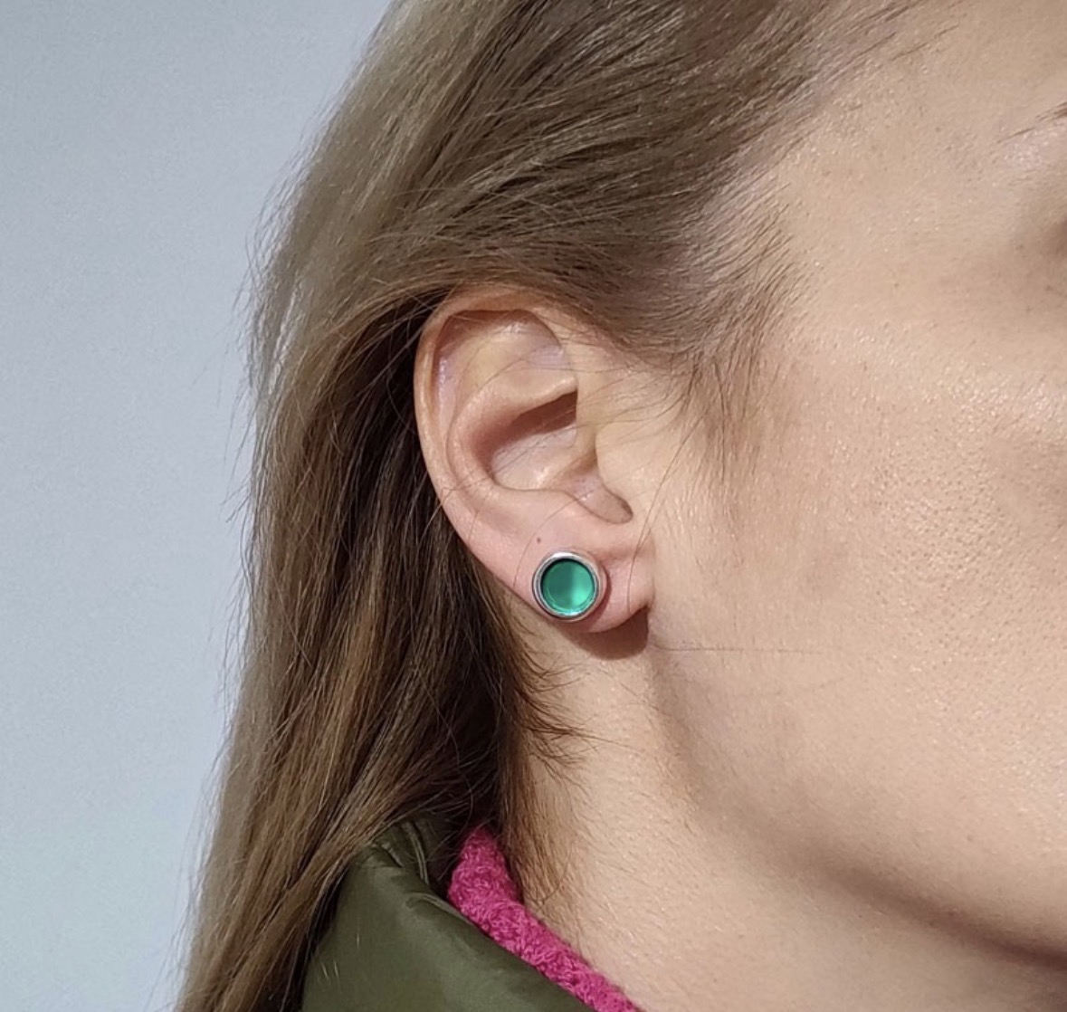 PENDIENTES CRISTAL ESPEJADO